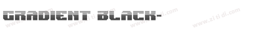 gradient black字体转换
